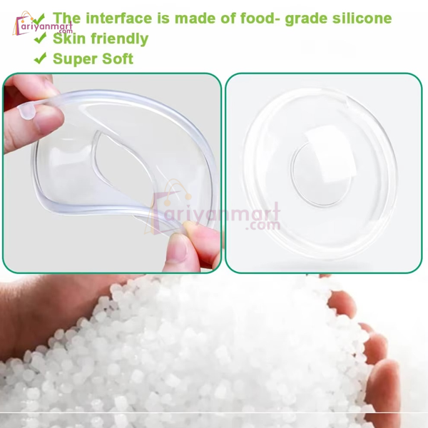 2 Pcs Silicone Wearable Breast Milk Collector ( With Box )